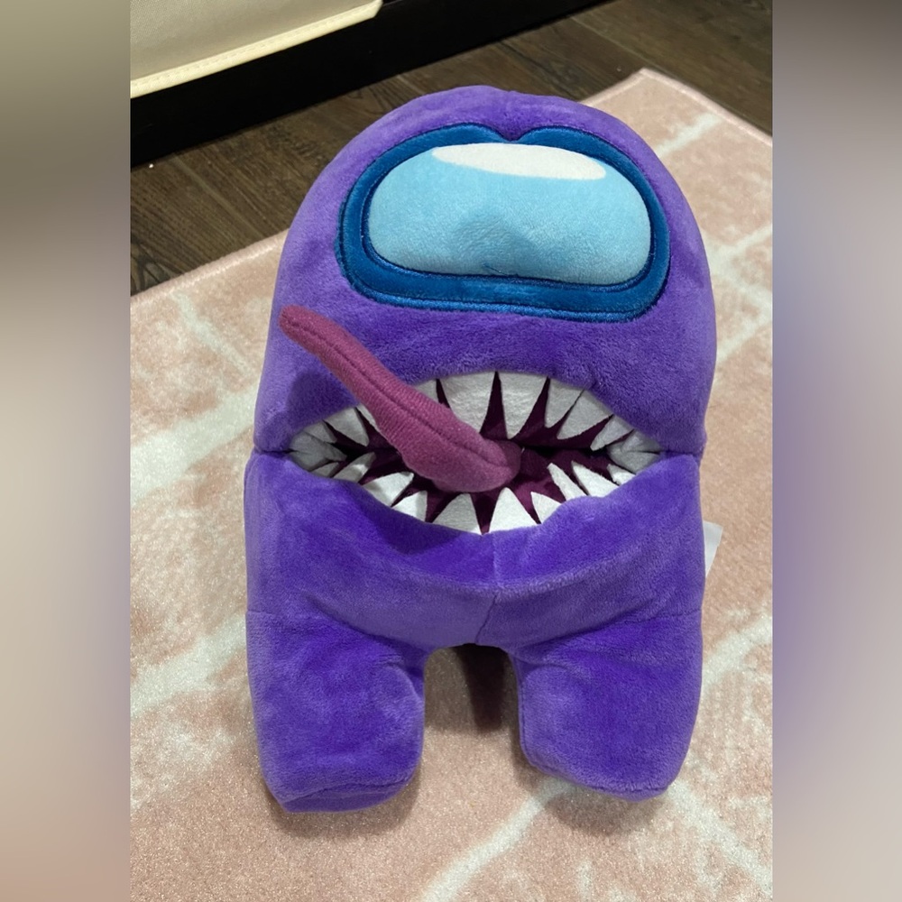 Toikido AMONG US 10" Purple Imposter Plush Bendable Tongue Rare collectible doll